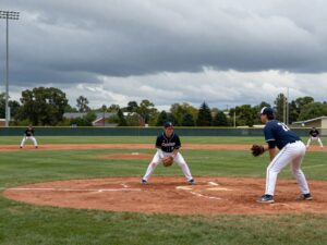 Longhorns baseball players ready for a game amid weather challenges