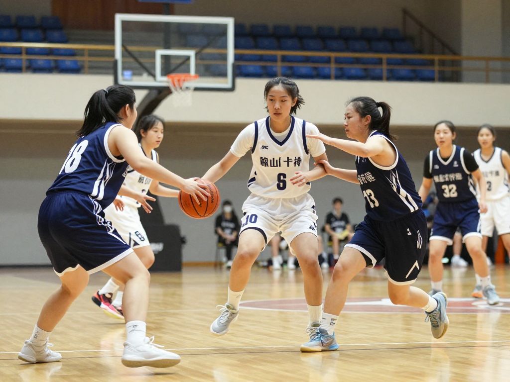 Players in action during a Texas Longhorns women's basketball game