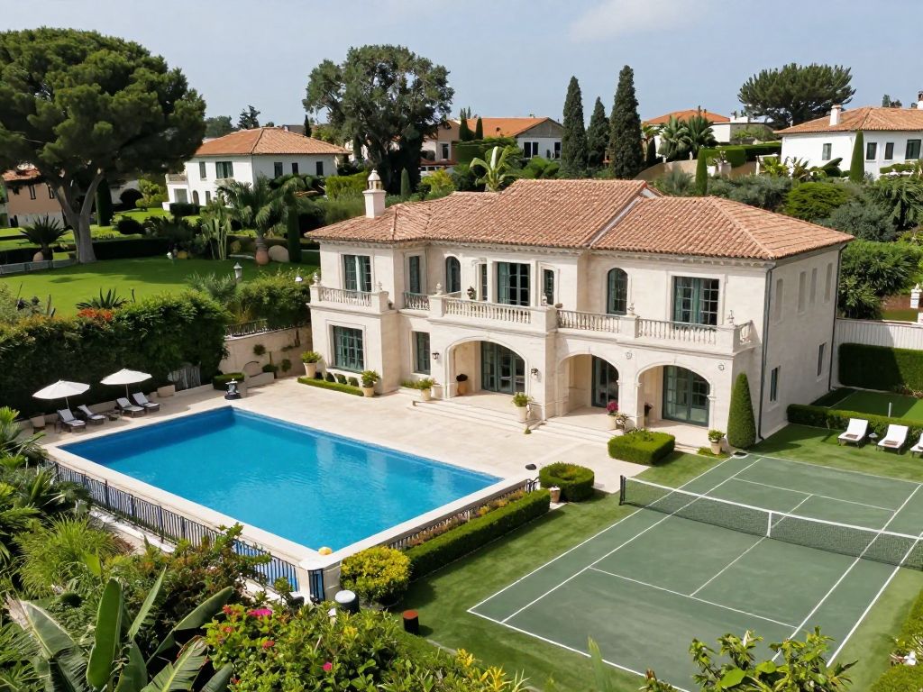 Mediterranean-style mansion in Houston's Sherwood Forest neighborhood