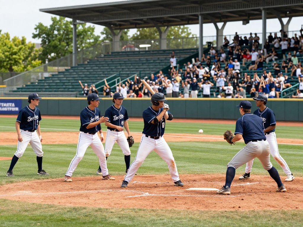 Memorial Mustangs baseball team during practice