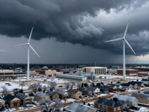 A winter storm impacting Texas energy infrastructure