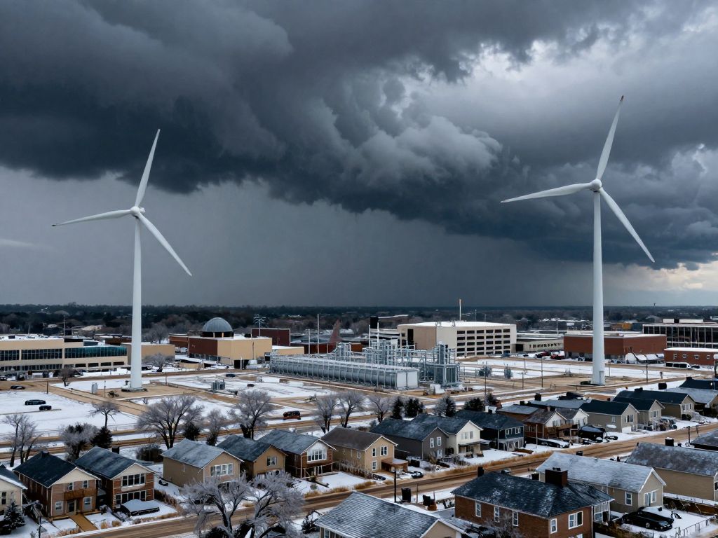 A winter storm impacting Texas energy infrastructure