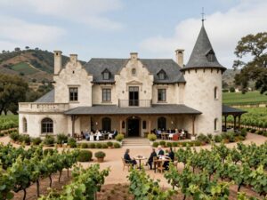 The newly acquired Republic Wine Castle in Johnson City, Texas, set amidst scenic vineyards.