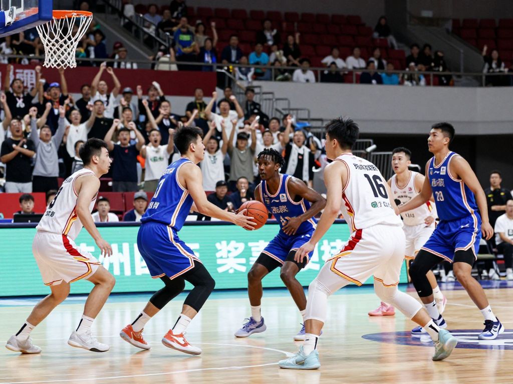 Texas A&M-Corpus Christi basketball team in action against Houston Christian.