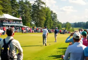 Players competing at Texas Children's Houston Open Golf Tournament