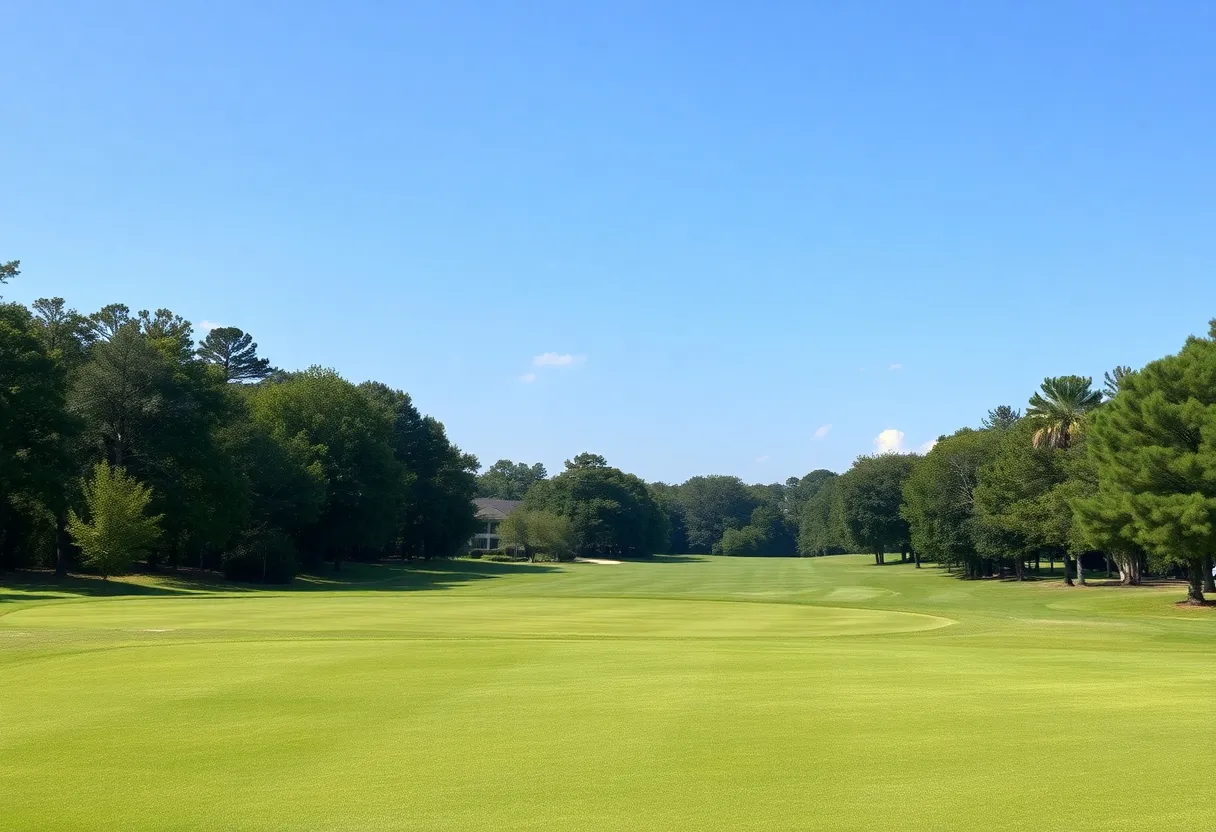Golf course at The Woodlands Country Club during the Texas Golf Throwdown