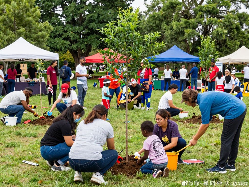 Community members participating in The Woodlands events