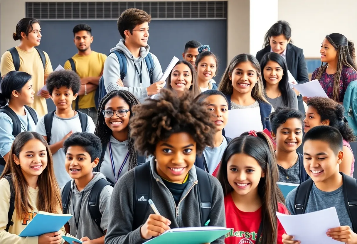 Students from top high schools in Houston participating in diverse activities