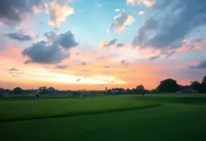 University of North Alabama golfers competing in The Prestige tournament.