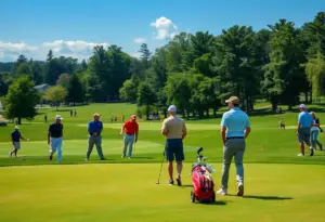 UNT women's golf team competing at the Chevron Collegiate tournament