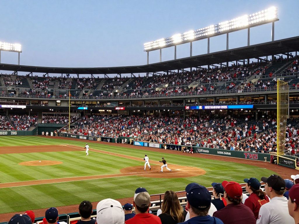 University of Texas baseball game in full swing