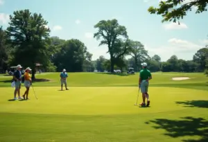 Arkansas Razorbacks men's golf team preparing for the All-American Intercollegiate tournament