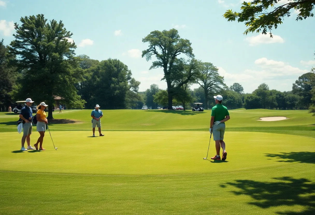Arkansas Razorbacks men's golf team preparing for the All-American Intercollegiate tournament