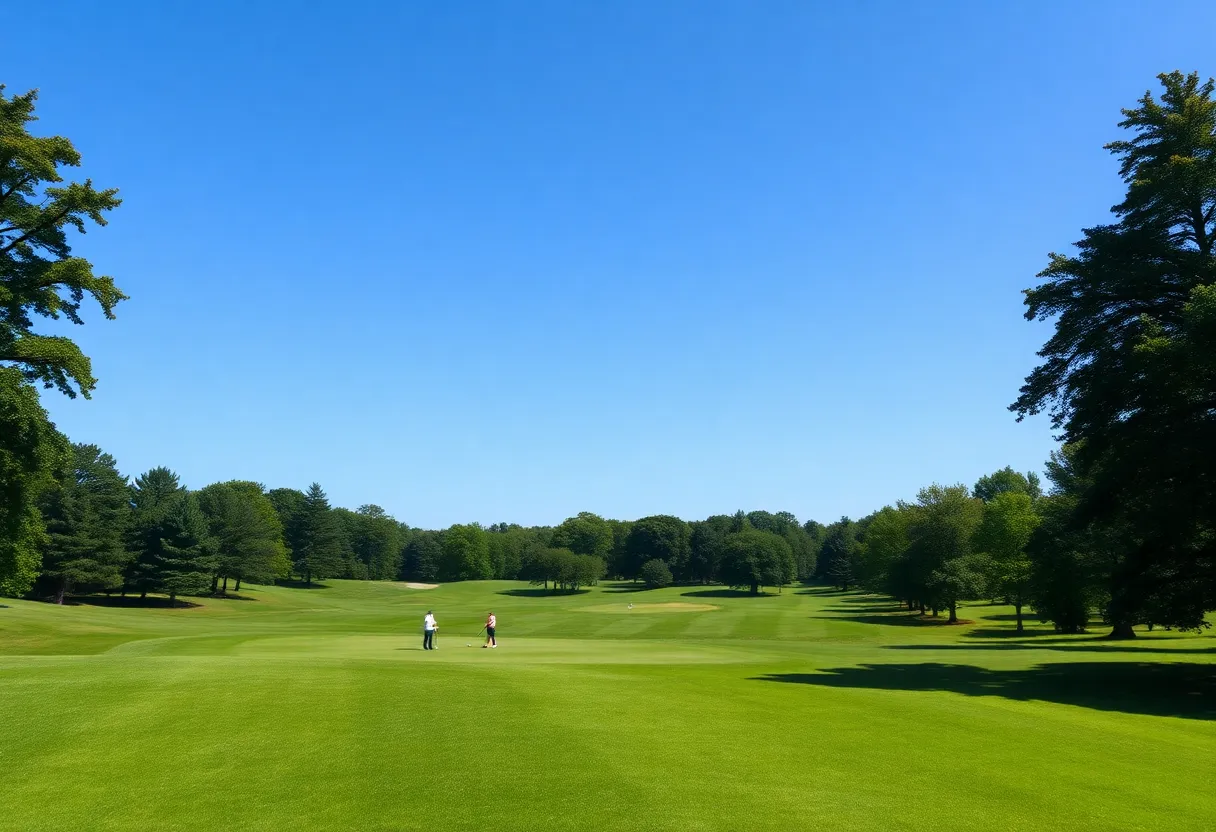 Sam Houston Bearkats women's golf team participating in the Betsy Rawls Invitational.