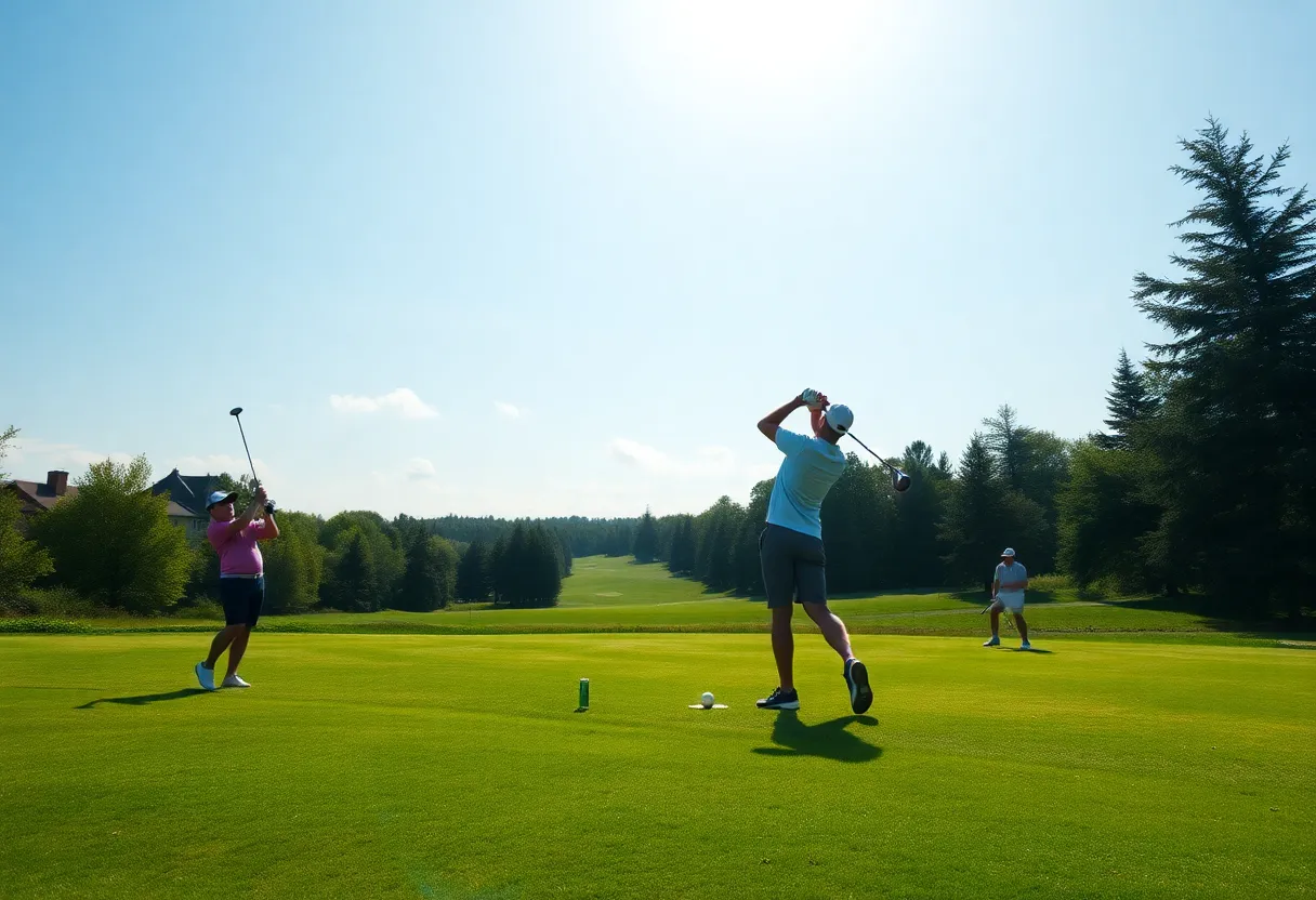 ETSU men's golf team competing at Louisiana Classics