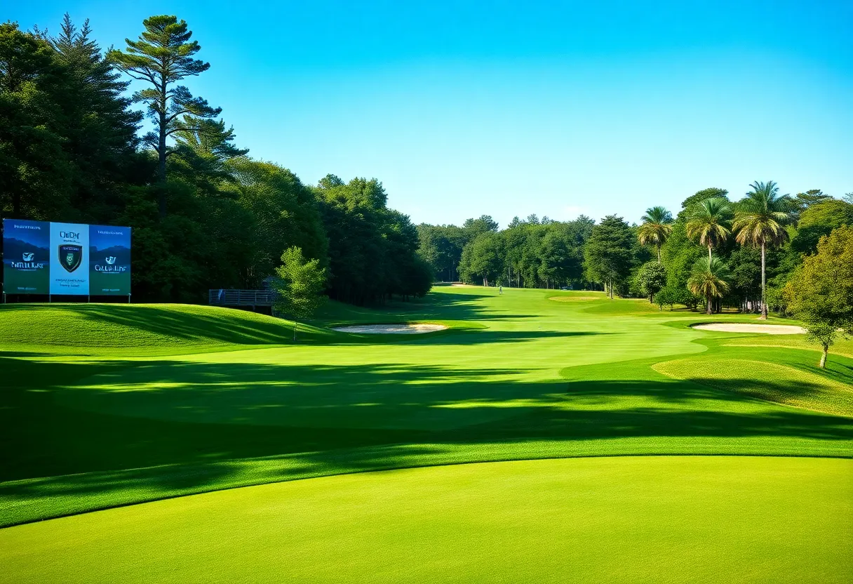 Gary Woodland celebrating his victory at the Houston Open