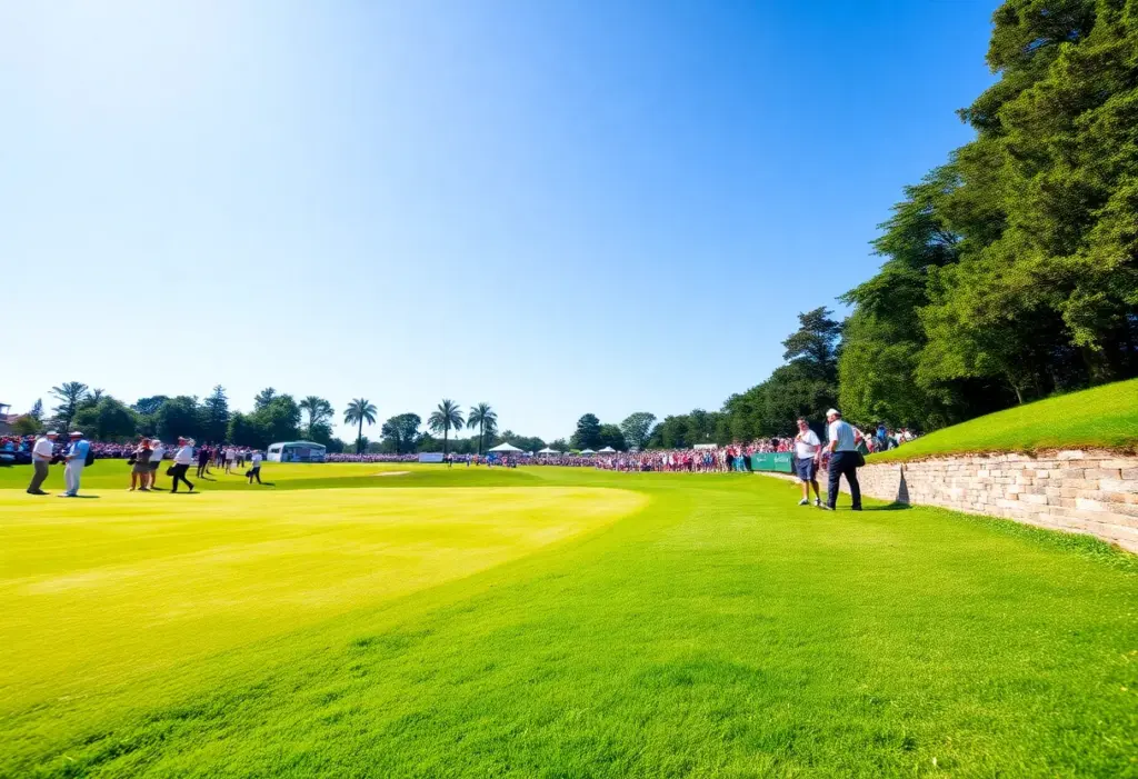 Gary Woodland celebrating at Texas Children's Houston Open
