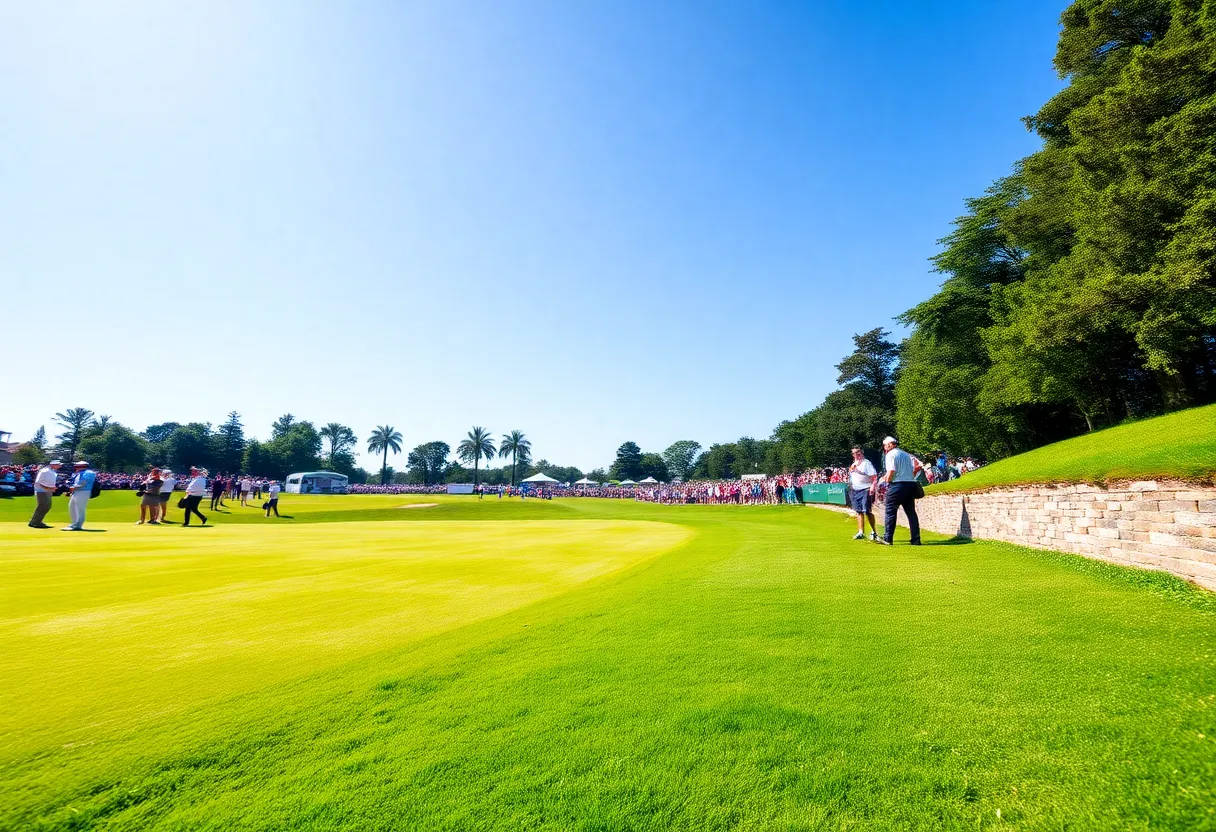 Gary Woodland celebrating at Texas Children's Houston Open