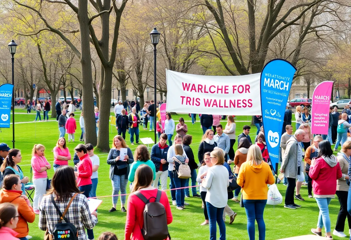 Scene from health events in Houston showcasing community engagement