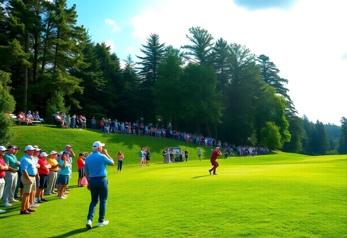 Golfers competing at the Texas Children's Houston Open