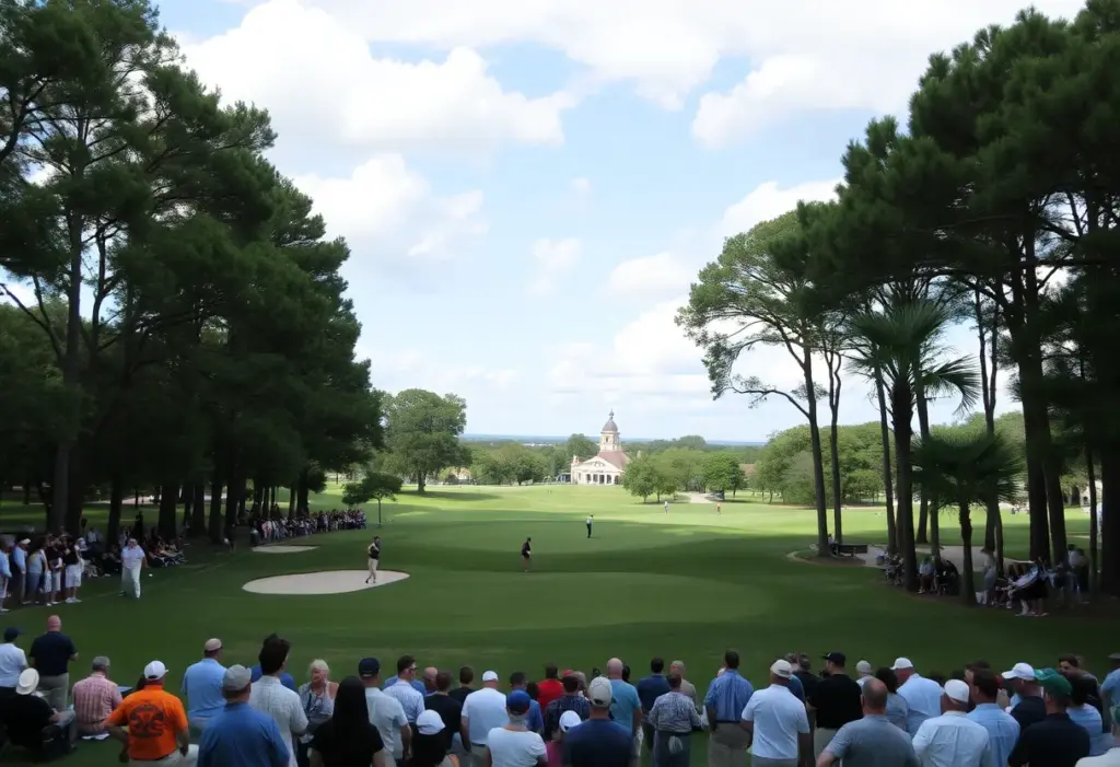 Golf tournament at Memorial Park Municipal Golf Course in Houston