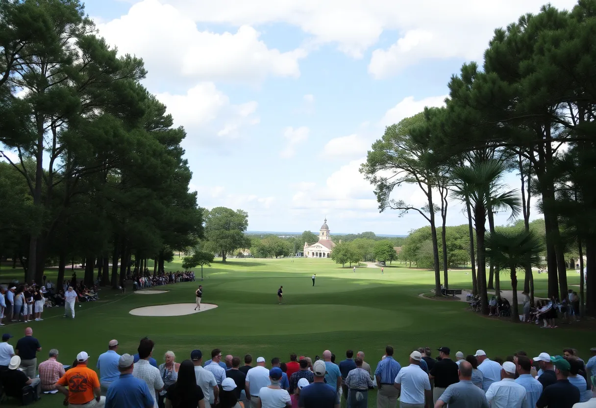 Golf tournament at Memorial Park Municipal Golf Course in Houston