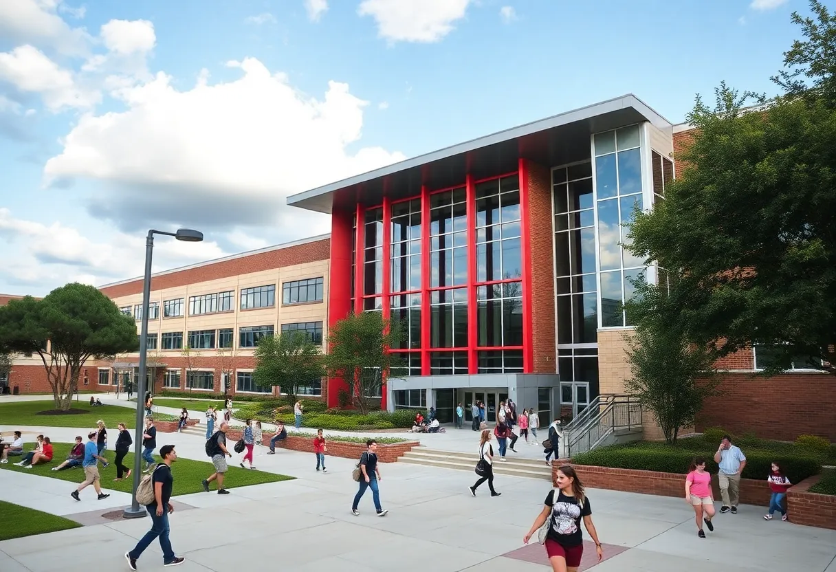 Students engaged in learning at a top-ranked high school in Houston.