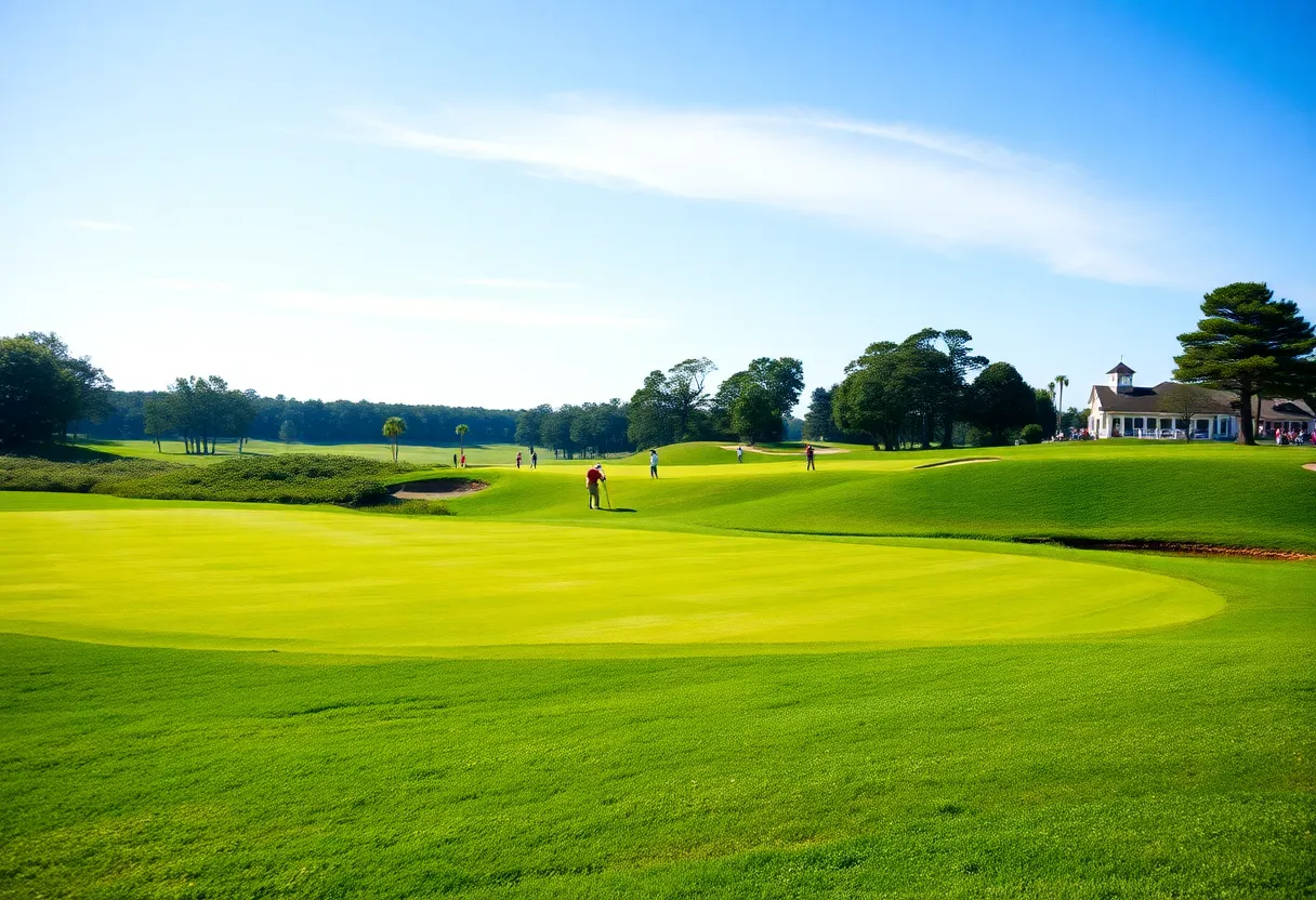 Lush green fairways of Memorial Park Golf Course