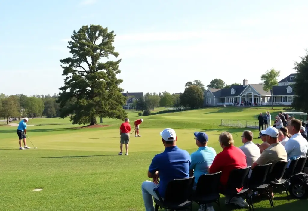 Missouri State golf players competing at Sweetwater Country Club