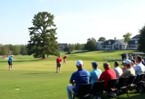 Missouri State golf players competing at Sweetwater Country Club