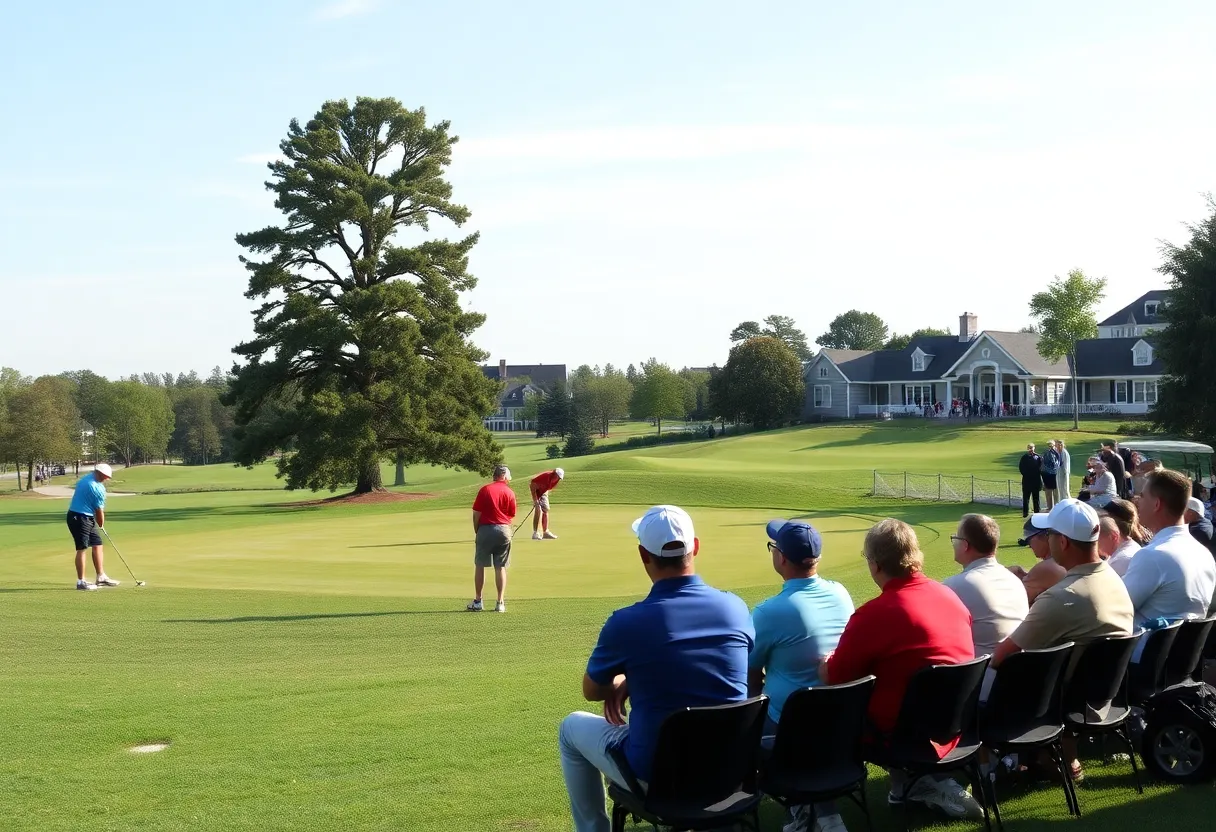 Missouri State golf players competing at Sweetwater Country Club