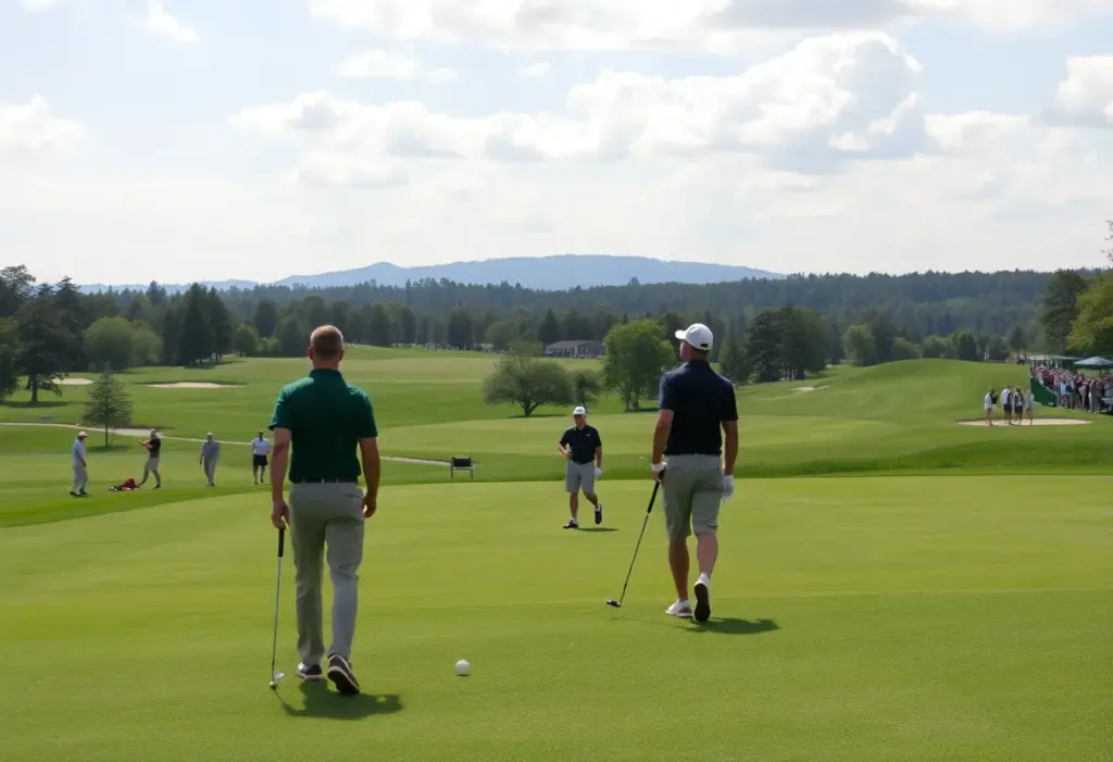 Men's golf tournament at Oakbourne Country Club
