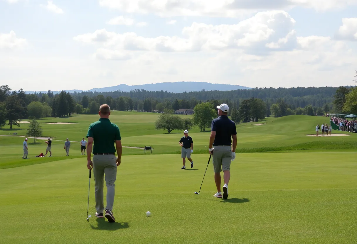 Men's golf tournament at Oakbourne Country Club