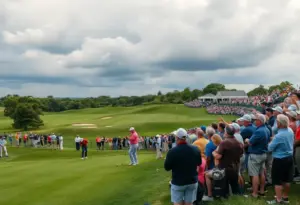 Golfers competing at the Texas Children's Houston Open