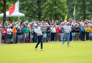 Golfers competing at the Texas Children's Houston Open