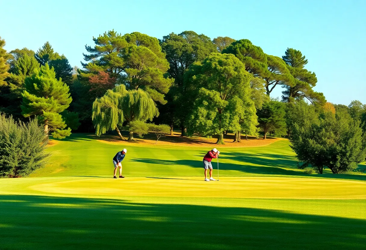 Golfers competing at the Texas Children's Houston Open