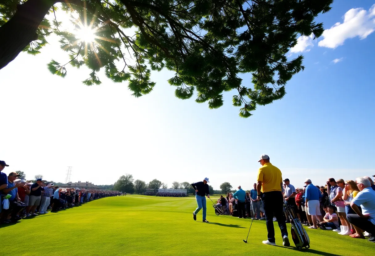Golf tournament at Texas Children's Houston Open in Houston.