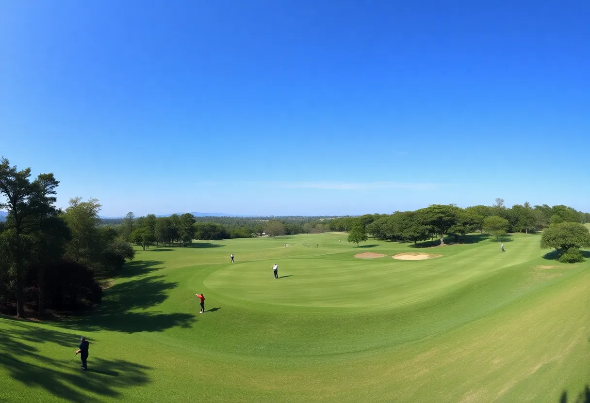 Green lush golf course hosted the Texas Children's Houston Open