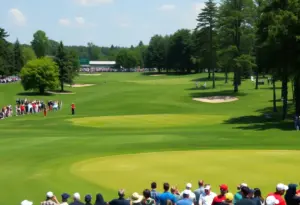 Golf tournament scene at Texas Children's Houston Open