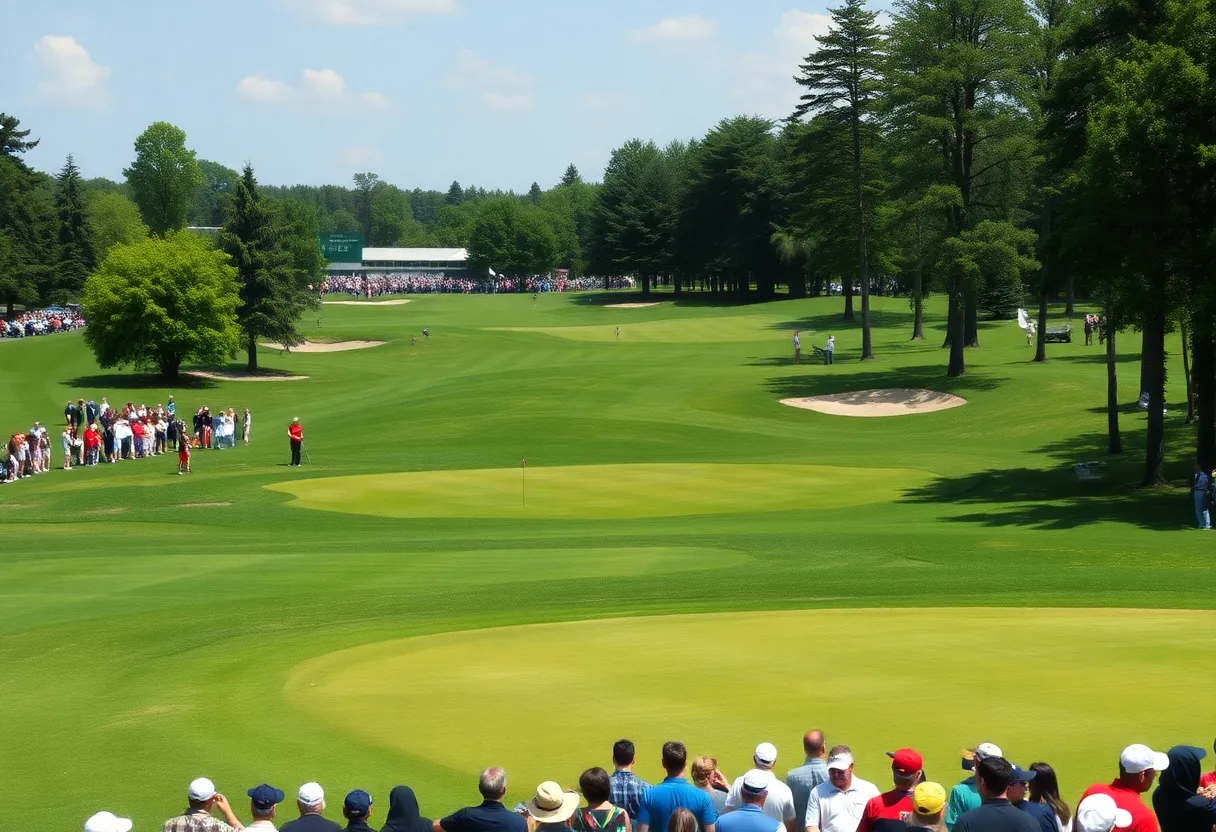 Golf tournament scene at Texas Children's Houston Open